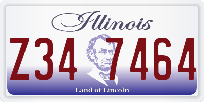 IL license plate Z347464