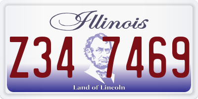 IL license plate Z347469