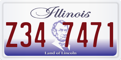 IL license plate Z347471