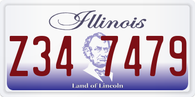 IL license plate Z347479