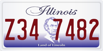 IL license plate Z347482