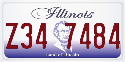IL license plate Z347484