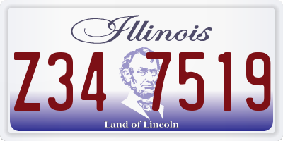 IL license plate Z347519