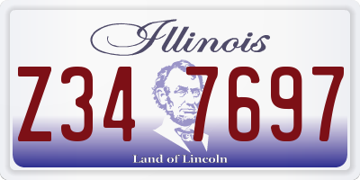 IL license plate Z347697