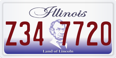 IL license plate Z347720