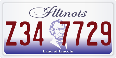 IL license plate Z347729