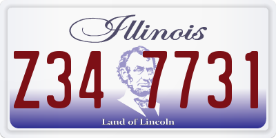 IL license plate Z347731
