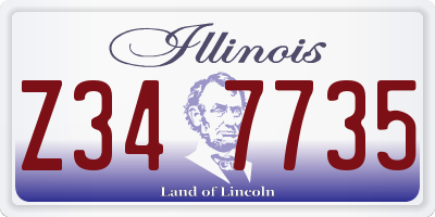 IL license plate Z347735