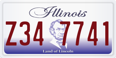 IL license plate Z347741