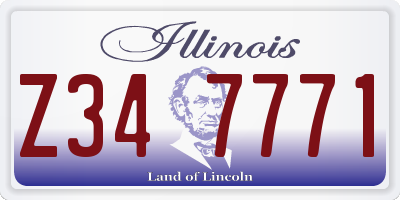 IL license plate Z347771
