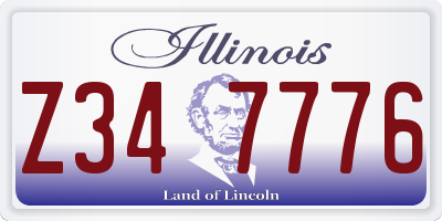 IL license plate Z347776