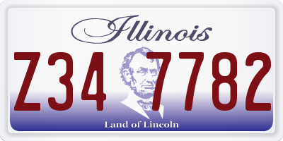 IL license plate Z347782