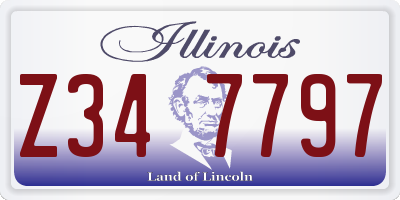 IL license plate Z347797
