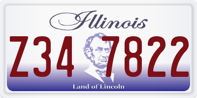 IL license plate Z347822