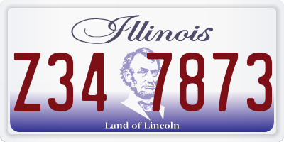 IL license plate Z347873