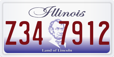 IL license plate Z347912