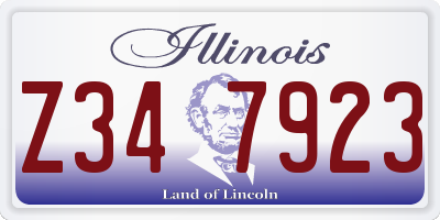 IL license plate Z347923