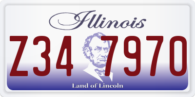 IL license plate Z347970