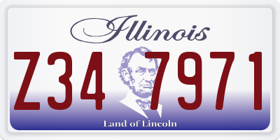 IL license plate Z347971
