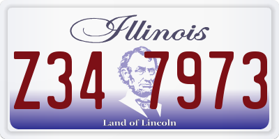 IL license plate Z347973