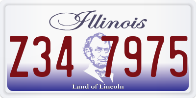 IL license plate Z347975