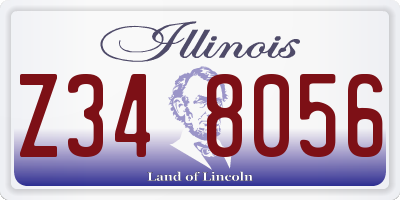 IL license plate Z348056