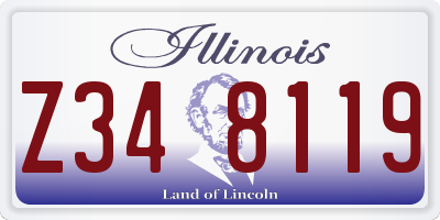 IL license plate Z348119
