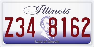 IL license plate Z348162