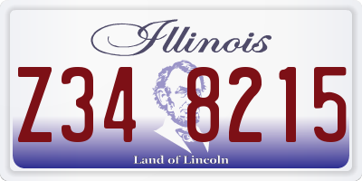 IL license plate Z348215