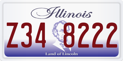 IL license plate Z348222
