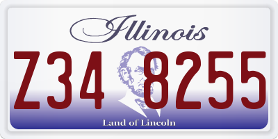 IL license plate Z348255