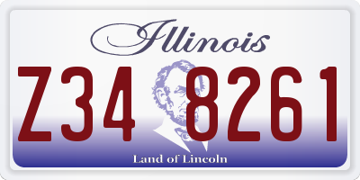 IL license plate Z348261