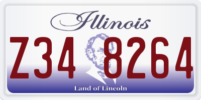IL license plate Z348264