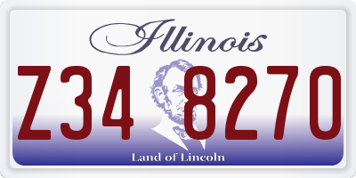 IL license plate Z348270