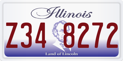 IL license plate Z348272