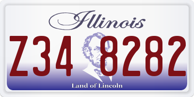 IL license plate Z348282