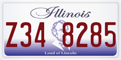 IL license plate Z348285