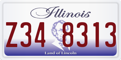 IL license plate Z348313