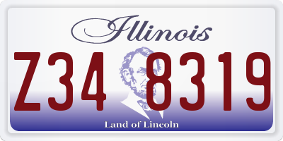IL license plate Z348319