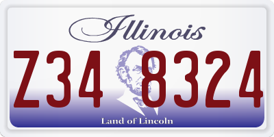 IL license plate Z348324