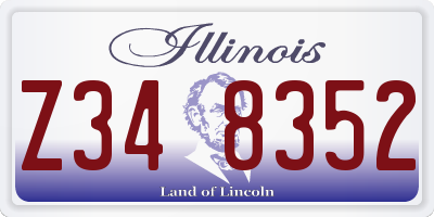 IL license plate Z348352