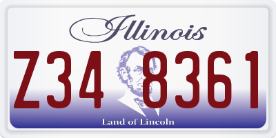 IL license plate Z348361