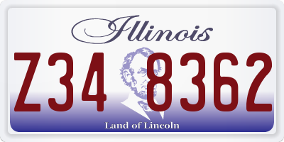 IL license plate Z348362