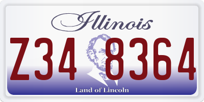 IL license plate Z348364
