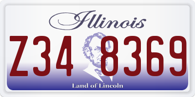 IL license plate Z348369