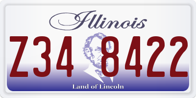 IL license plate Z348422