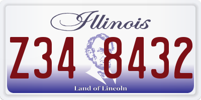 IL license plate Z348432