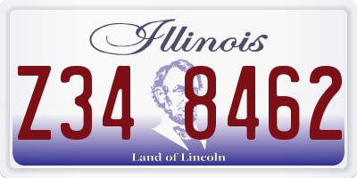 IL license plate Z348462