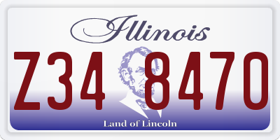 IL license plate Z348470