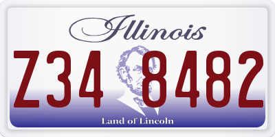 IL license plate Z348482